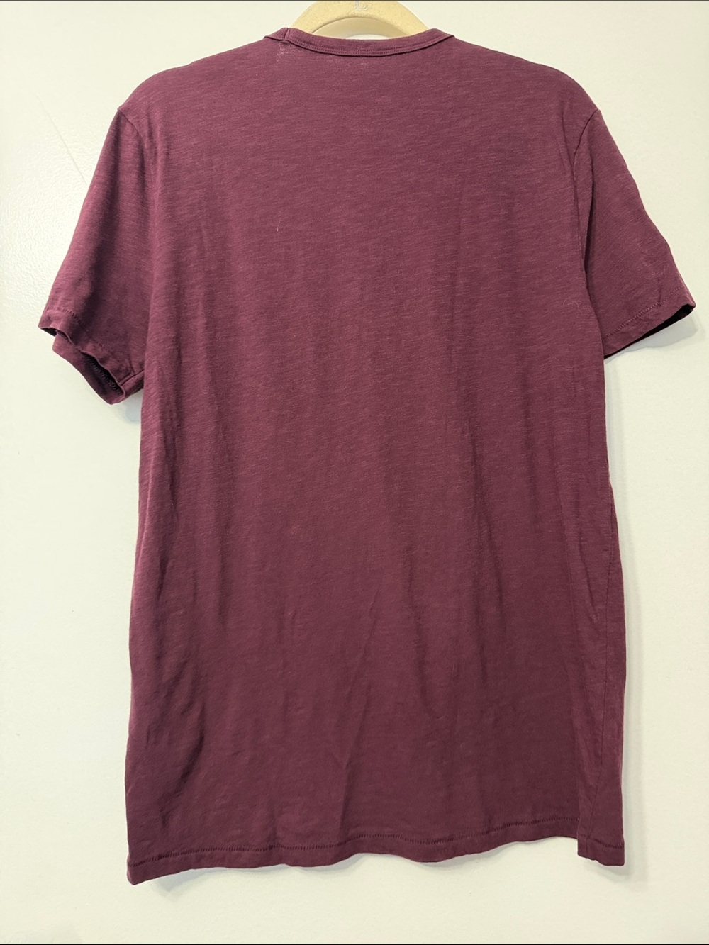 Lucky Brand Short-Sleeve Graphic Tee in Maroon with Playing Card Motif - Picture 2 of 4